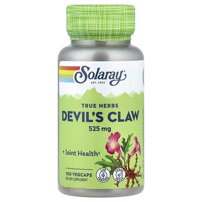 Ture Herbs, Devil's Claw, 525 mg, 100 VegCaps