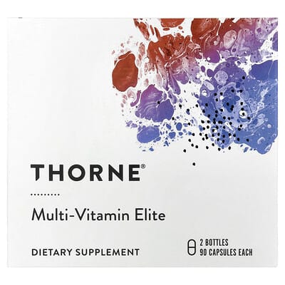 Thorne Multi-Vitamin Elite, A.M. & P.M., 2 флакона по 90 капсул