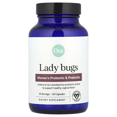 Lady Bugs Женский пробиотик и пребиотик 60 капсул