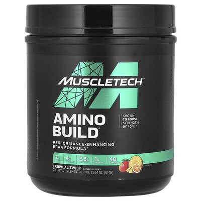 Amino Build, тропический микс, 21.64 oz (614 g)