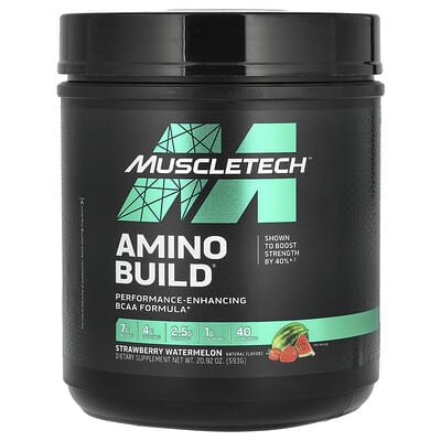 Аминокислоты MuscleTech Amino Build Strawberry Watermelon, 20.92 oz (593 g)
