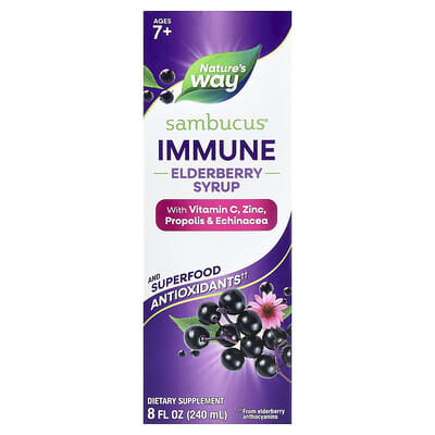 Sambucus®, сироп из бузины для иммунитета, для детей от 7 лет, 8 fl oz (240 ml)