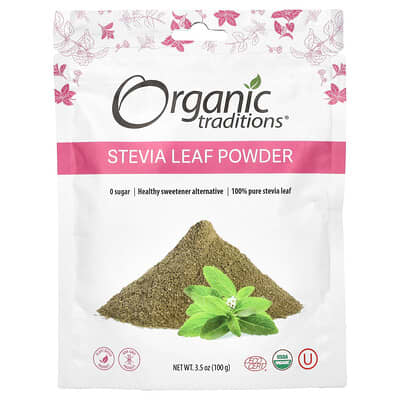 Порошок листьев стевии Superfoods, 3.5 oz (100 g)