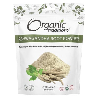 Суперфуд, порошок корня ашваганды, 7 oz (200 g)