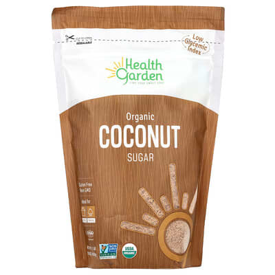 Органический кокосовый сахар Health Garden, 16 oz (453 g)