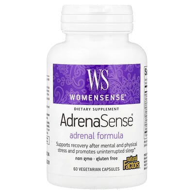 Womensense®, AdrenaSense®, Adrenal Formula, 60 вегетарианских капсул Natural Factors