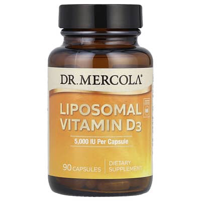 Липосомальный витамин D3, 125 mcg (5,000 IU), 90 капсул