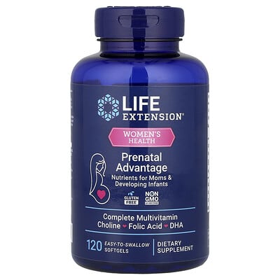 Женское здоровье, Prenatal Advantage, 120 мягких капсул