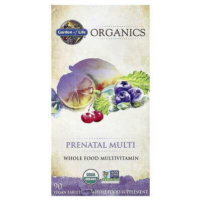 Garden of Life Organics Prenatal Multi, 90 веганских таблеток
