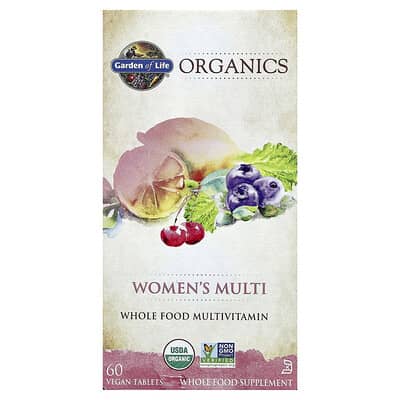 Organics, Женский мультивитаминный комплекс, 60 веганских таблеток