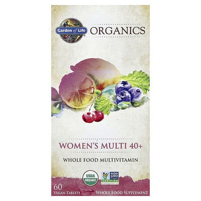 Garden of Life Organics, Женский комплекс 40+, 60 веганских таблеток
