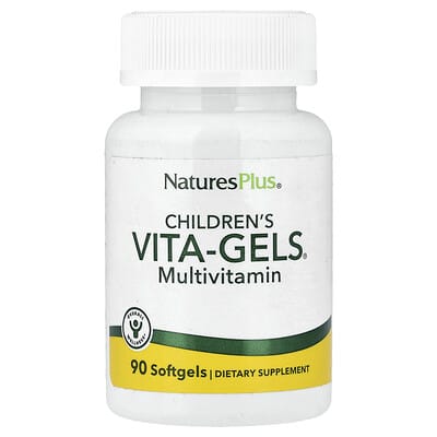 NaturesPlus Детские Vita-Gels® мультивитамины апельсин 90 мягких капсул