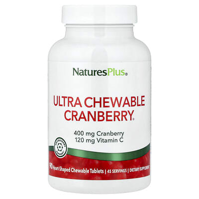 Ultra Chewable Cranberry®, 90 жевательных таблеток в форме сердца