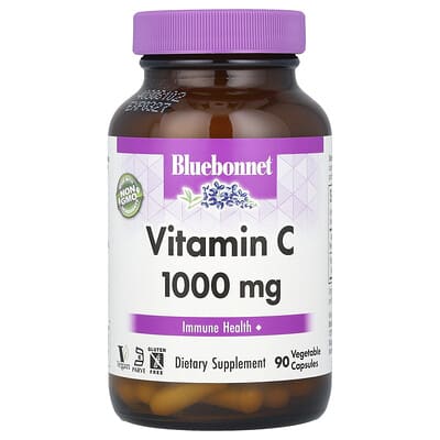 Vitamin C, 1,000 mg, 90 Vegetable Capsules