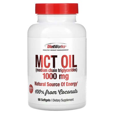 MCT Oil, 1,000 mg, 90 мягких капсул