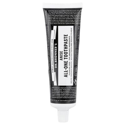All-One Fluoride-Free Toothpaste, Anise, 5 oz (140 g)