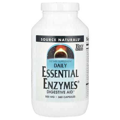 Daily Essential Enzymes®, 500 mg, 360 капсул