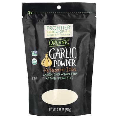 Frontier Co-op органический чесночный порошок, 7.76 oz (220 g)