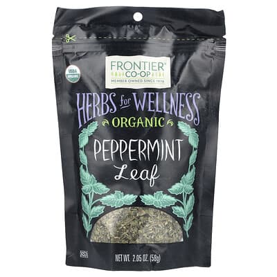 Органические листья перечной мяты, 2.05 oz (58 g)