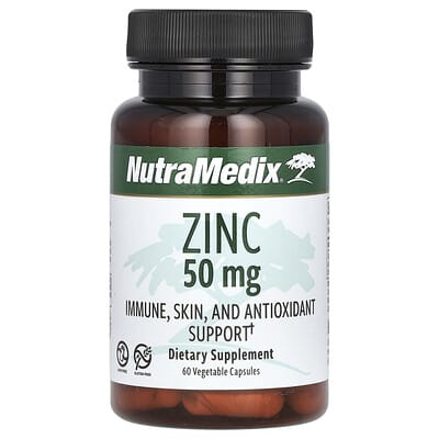 NutraMedix цинк, 50 mg, 60 Vegetable Capsules