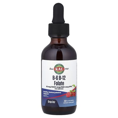 B-6 B-12 Folate, лесные ягоды, 2 fl oz (59 ml)