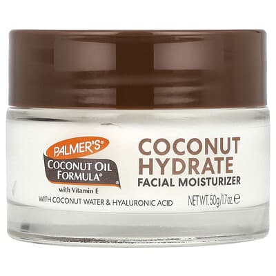 Увлажняющий крем для лица с кокосовым маслом и витамином E, 1.7 oz (50 g)