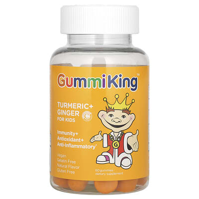 Детские жевательные витамины Turmeric + Ginger, манго, 60 шт