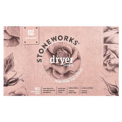 Stoneworks салфетки для сушильной машины, лепестки розы, 80 шт