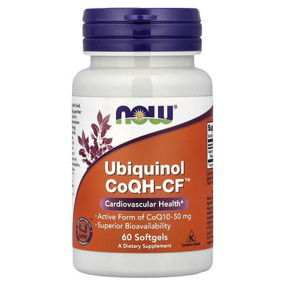 Ubiquinol CoQH-CF™, 50 mg, 60 мягких капсул