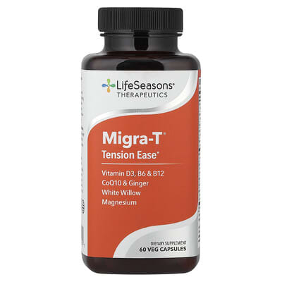 Капсулы Migra-T®, Tension Ease, 60 Veg Capsules