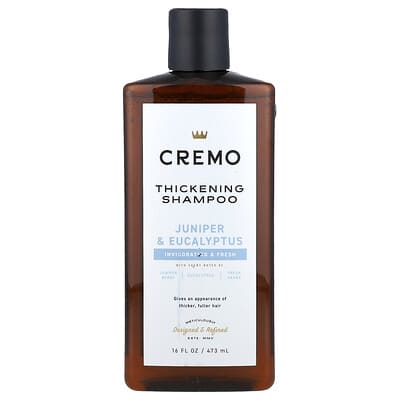 Cremo Шампунь для густых волос, можжевельник и эвкалипт, 16 fl oz (473 ml)