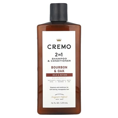 Шампунь и кондиционер 2 в 1 Bourbon & Oak, 473 ml
