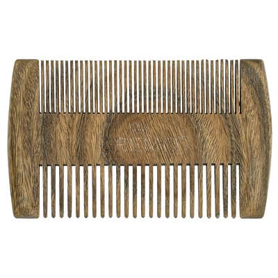 Solid Wood Beard Comb, 1 шт