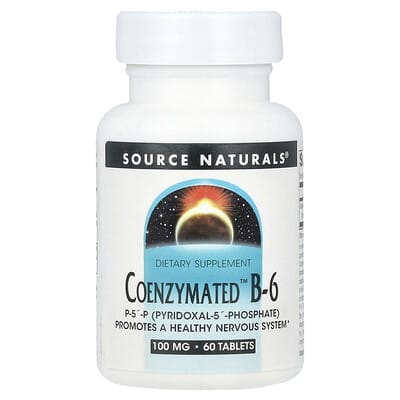 Source Naturals Coenzymated™ B-6, 100 mg, 60 таблеток