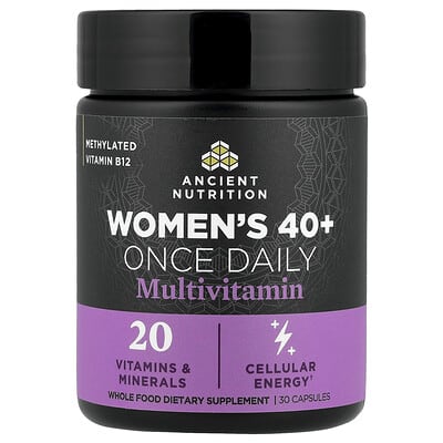 Ancient Nutrition Essentials, мультивитамины для женщин 40+, 30 капсул