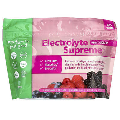 Electrolyte Supreme™, Berry-Licious, 60 Packets, 3.4 g Each