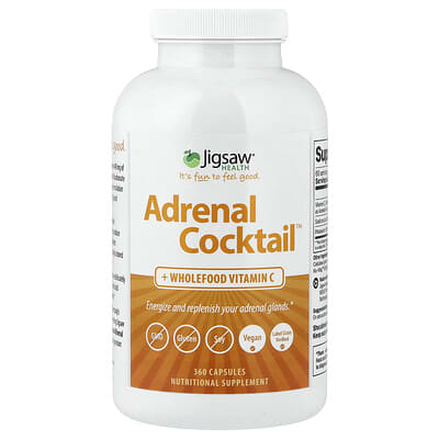 Adrenal Cocktail™ + цельнозерновой витамин C, 360 капсул
