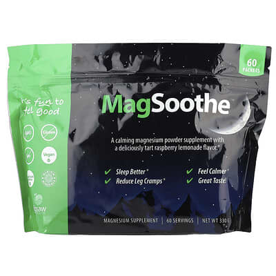 MagSoothe™, Tart Raspberry Lemonade, 60 Packets, 5.5 g Each