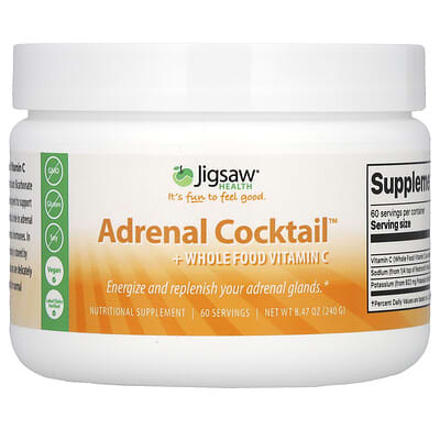 Adrenal Cocktail + Wholefood Vitamin C, 8.47 oz (240 g)