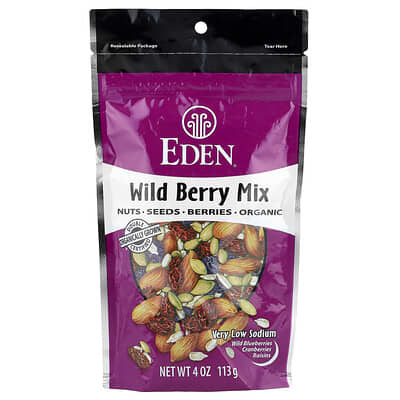 Смесь ягод, орехов и семян Wild Berry Mix, 4 oz (113 g)