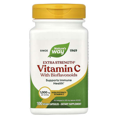 Vitamin C with Bioflavonoids, 100 Vegan Capsules