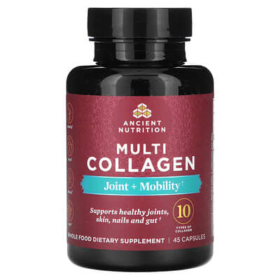 Коллаген Multi Collagen, Joint + Mobility, 45 капсул