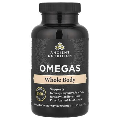 Ancient Nutrition Омега, для всего организма, 90 мягких капсул