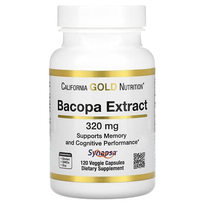 Bacopa Extract, 320 mg, 120 вегетарианских капсул