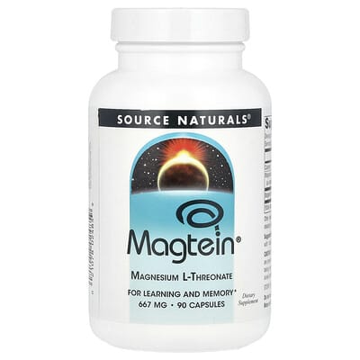 Magtein®, магний L-threonate, 90 капсул