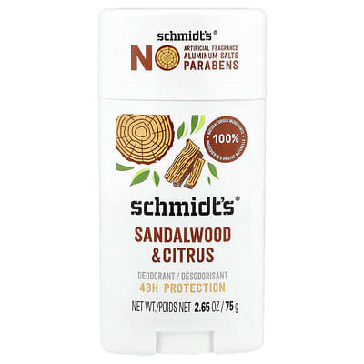Deodorant, сандал и цитрус, 2.65 oz (75 g)