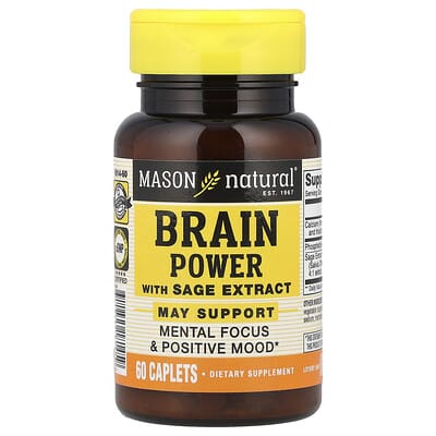 Brain Power с экстрактом шалфея, 60 капсул