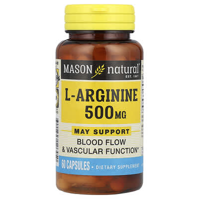 L-Arginine 500 mg, 60 капсул