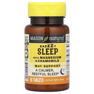 Eazzzy Sleep с магнием и ромашкой, 60 таблеток