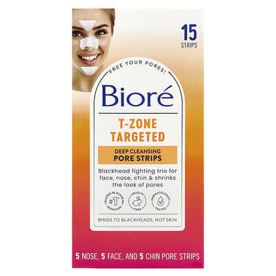 T-Zone Targeted Deep Cleansing Pore Strips, 15 Strips